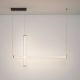 Pendule, Lustre suspendate - Lustra LED 3000K suspendata design liniar PHEME nickel satinat