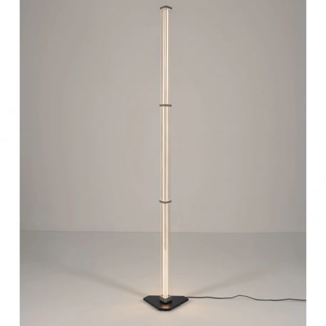 Lampadare - Lampadar, Lampa de podea LED 3000K PHEME nickel satinat