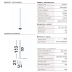 Lampadare - Lampadar, Lampa de podea LED 3000K PHEME nickel satinat