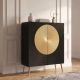 Comode - Comoda din lemn texturat negru si auriu AURUM 120cm