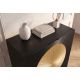 Comode - Comoda din lemn texturat negru si auriu AURUM 120cm