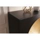 Comode - Comoda din lemn texturat negru si auriu AURUM 120cm