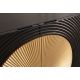 Comode - Comoda din lemn texturat negru si auriu AURUM 120cm