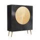 Comode - Comoda din lemn texturat negru si auriu AURUM 120cm