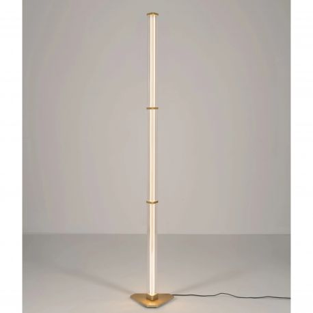 Lampadare - Lampadar, Lampa de podea LED 3000K PHEME auriu periat