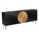 Comode - Comoda din lemn texturat negru si auriu AURUM 180cm