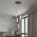 Lustra tavan cu pendule LED ZELON, alama antic
