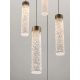 Pendule, Lustre suspendate - Lustra tavan cu pendule LED ZELON, alama antic