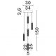 Pendule, Lustre suspendate - Lustra tavan cu pendule LED ZELON, alama antic