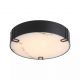 Iluminat pentru baie - Plafoniera Marmo LED baie IP44 metal negru si rasina cu aspect de marmura