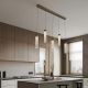 Pendule, Lustre suspendate - Lustra tavan cu pendule LED ZELON, alama antic