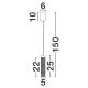 Pendule, Lustre suspendate - Pendul modern LED ZELON, alama antic