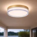 Plafoniera Button LED iluminat baie IP65 auriu
