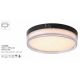 Iluminat pentru baie - Plafoniera Button LED iluminat baie IP65 negru marmorat
