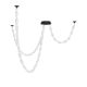 Pendule, Lustre suspendate - Corp de iluminat decorativ lungime 315cm, Alume LED din metal si acrilic