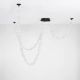 Pendule, Lustre suspendate - Corp de iluminat decorativ lungime 315cm, Alume LED din metal si acrilic