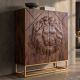 Comode - Comoda din Lemn de Mango cu motiv detaliat de Leu 3D, LION 120cm