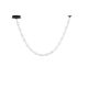 Pendule, Lustre suspendate - Corp de iluminat decorativ lungime 164cm, Alume LED din metal si acrilic