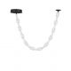 Pendule, Lustre suspendate - Corp de iluminat decorativ lungime 130cm, Alume LED din metal si acrilic