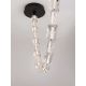 Pendule, Lustre suspendate - Corp de iluminat decorativ lungime 130cm, Alume LED din metal si acrilic