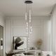 Pendule, Lustre suspendate - Corp de iluminat decorativ inaltime 200cm, Alume LED din metal si acrilic