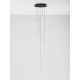 Pendule, Lustre suspendate - Corp de iluminat decorativ inaltime 200cm, Alume LED din metal si acrilic