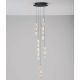 Pendule, Lustre suspendate - Corp de iluminat decorativ inaltime 200cm, Alume LED din metal si acrilic