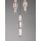 Pendule, Lustre suspendate - Corp de iluminat decorativ inaltime 200cm, Alume LED din metal si acrilic