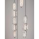 Pendule, Lustre suspendate - Corp de iluminat decorativ inaltime 200cm, Alume LED din metal si acrilic