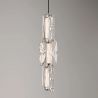 Pendul iluminat decorativ, Alume LED din metal si acrilic