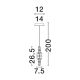 Pendule, Lustre suspendate - Pendul iluminat decorativ, Alume LED din metal si acrilic