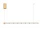 Pendule, Lustre suspendate - Lustra suspendata LED liniara alama aurie DECORO