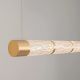 Pendule, Lustre suspendate - Lustra suspendata LED liniara alama aurie DECORO