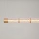Pendule, Lustre suspendate - Lustra suspendata LED liniara alama aurie DECORO