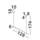 Pendule, Lustre suspendate - Lustra suspendata LED liniara alama aurie DECORO