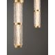 Pendule, Lustre suspendate - Lustra cu 5 pendule LED alama aurie DECORO