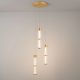 Pendule, Lustre suspendate - Lustra cu 3 pendule LED alama aurie DECORO