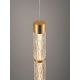 Pendule, Lustre suspendate - Pendul LED modern decorativ, alama aurie DECORO