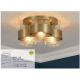 Lustre aplicate - Lustra tavan din metal alama antic si sticla canelata Royal
