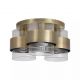 Lustre aplicate - Lustra tavan din metal alama antic si sticla canelata Royal