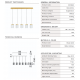 Pendule, Lustre suspendate - Lustra cu 5 pendule LED liniara alama aurie VANCE