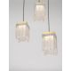 Pendule, Lustre suspendate - Lustra cu 5 pendule LED alama aurie VANCE