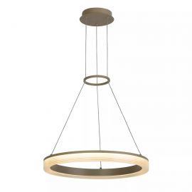 Pendule, Lustre suspendate - Lustra LED inelara din metal sand, diametru 45cm, Lumen Rings