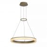 Lustra LED inelara din metal sand, diametru 45cm, Lumen Rings