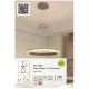 Pendule, Lustre suspendate - Lustra LED inelara din metal sand, diametru 45cm, Lumen Rings