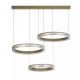 Pendule, Lustre suspendate - Lustra LED liniara cu 3 inele suspendate, Lumen Rings