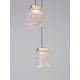 Pendule, Lustre suspendate - Lustra cu 3 pendule LED alama aurie VANCE