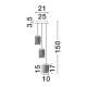 Pendule, Lustre suspendate - Lustra cu 3 pendule LED alama aurie VANCE