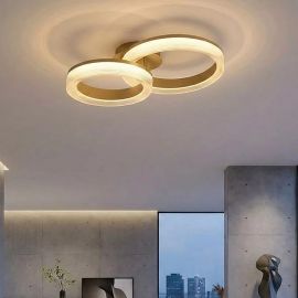 Lustra aplicata cu 2 inele LED, Lumen Rings