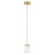 Pendule, Lustre suspendate - Lustra, Pendul LED suspendat alama aurie VANCE